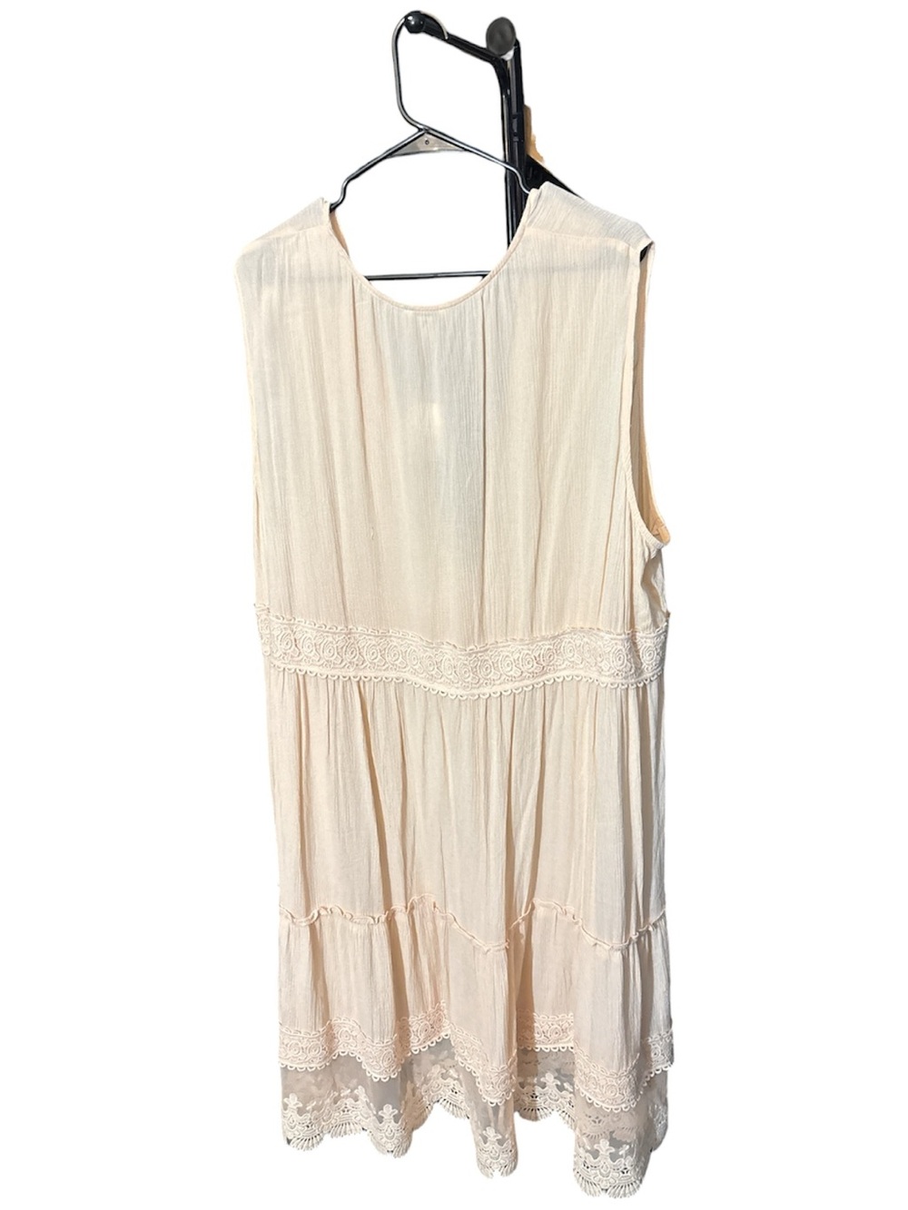 CATO Metamorph Duster Dress with Buttons and Crochet Lace Waist Detail 26/28W - Picture 5 of 7